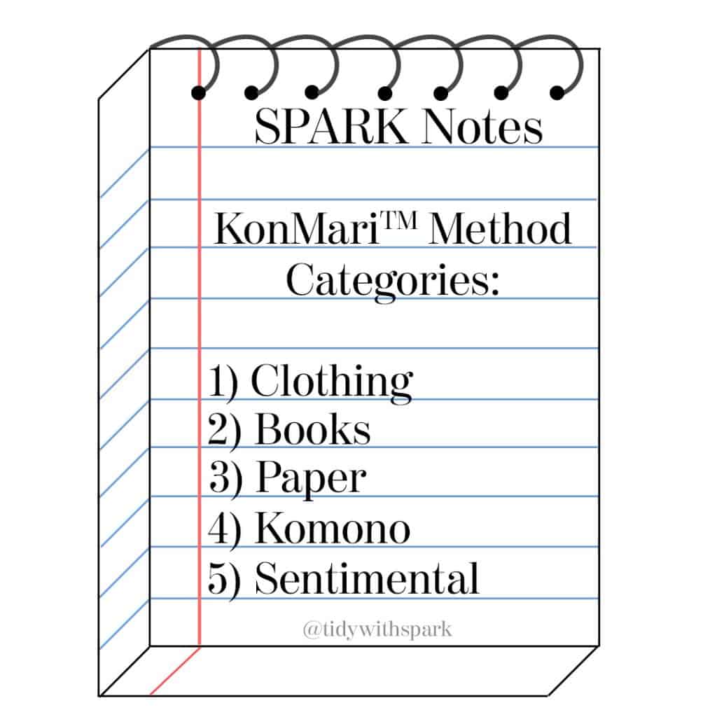 konmari consultant orange county california KonMari Method categories