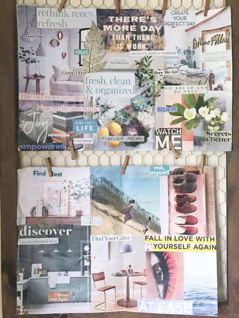 vision board collage