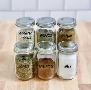 spice labels for decanting