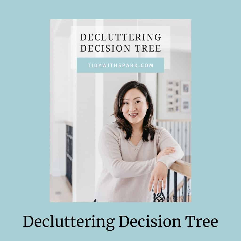 Decluttering Decision Tree Organization Printable PDF