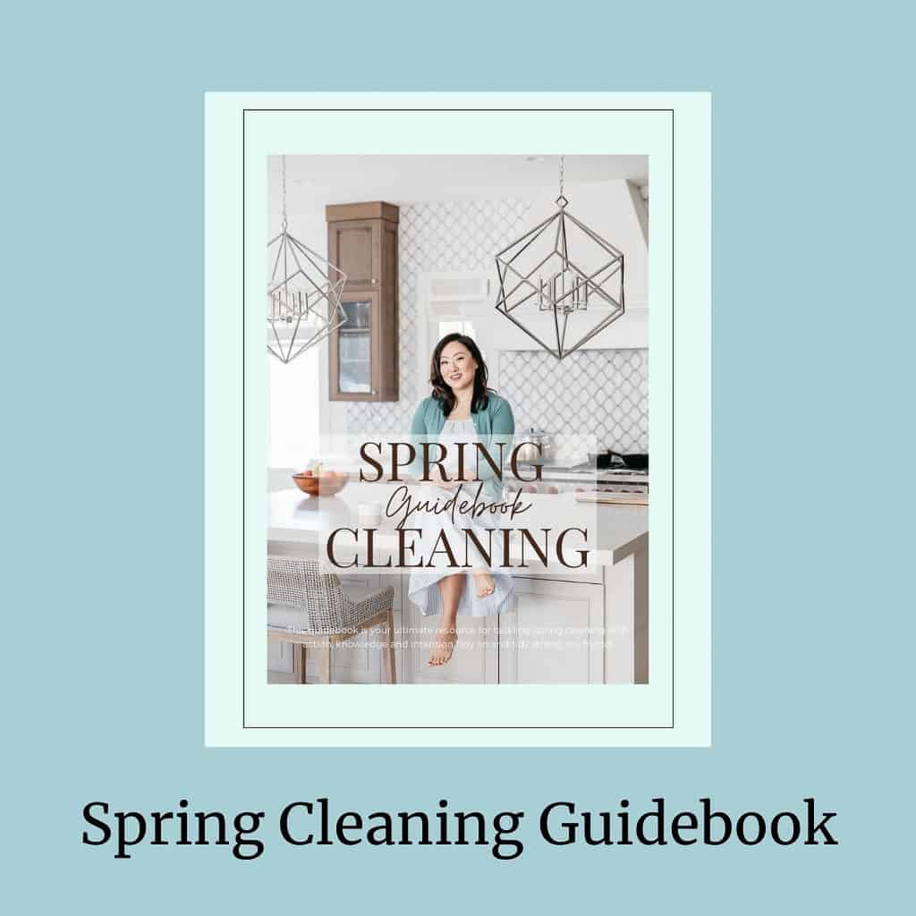 Spring cleaning guidebook organization printable pdf