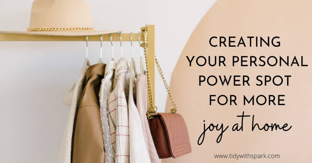 Create Personal Power Spot Clothing on Clothing Rack