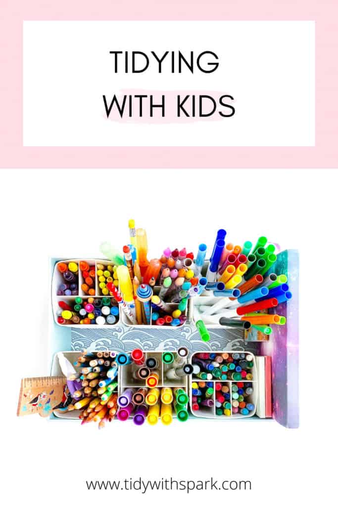 Tidying with Kids - craft storage