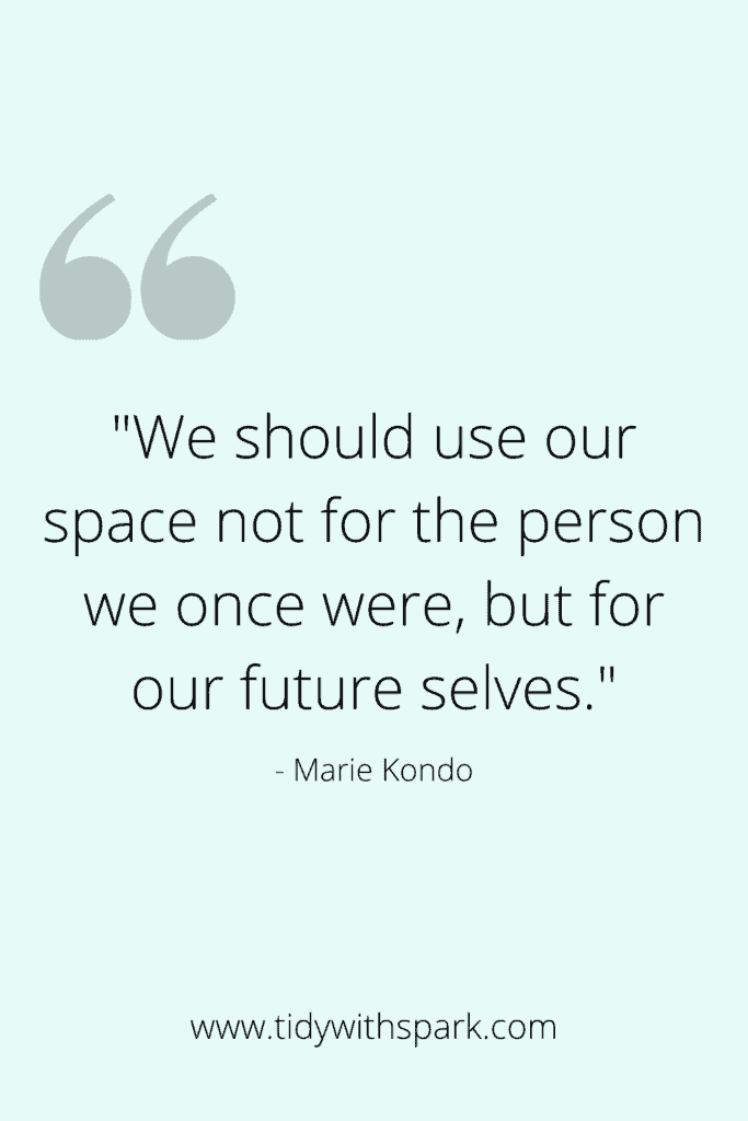 Decluttering Quote for motivation Tidy with Spark blog 14