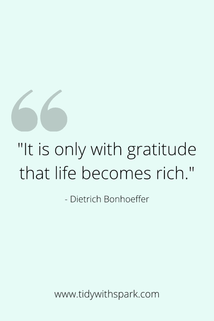 Decluttering Quote for motivation Tidy with Spark blog 18