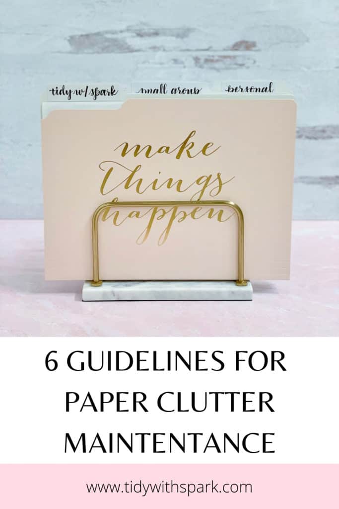 Costs of paper clutter 3 Tidy with spark blog