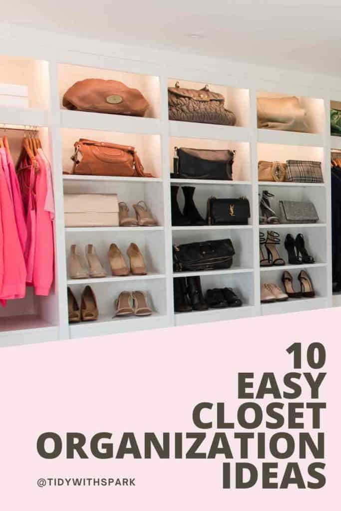 10 easy closet organization ideas for home organization