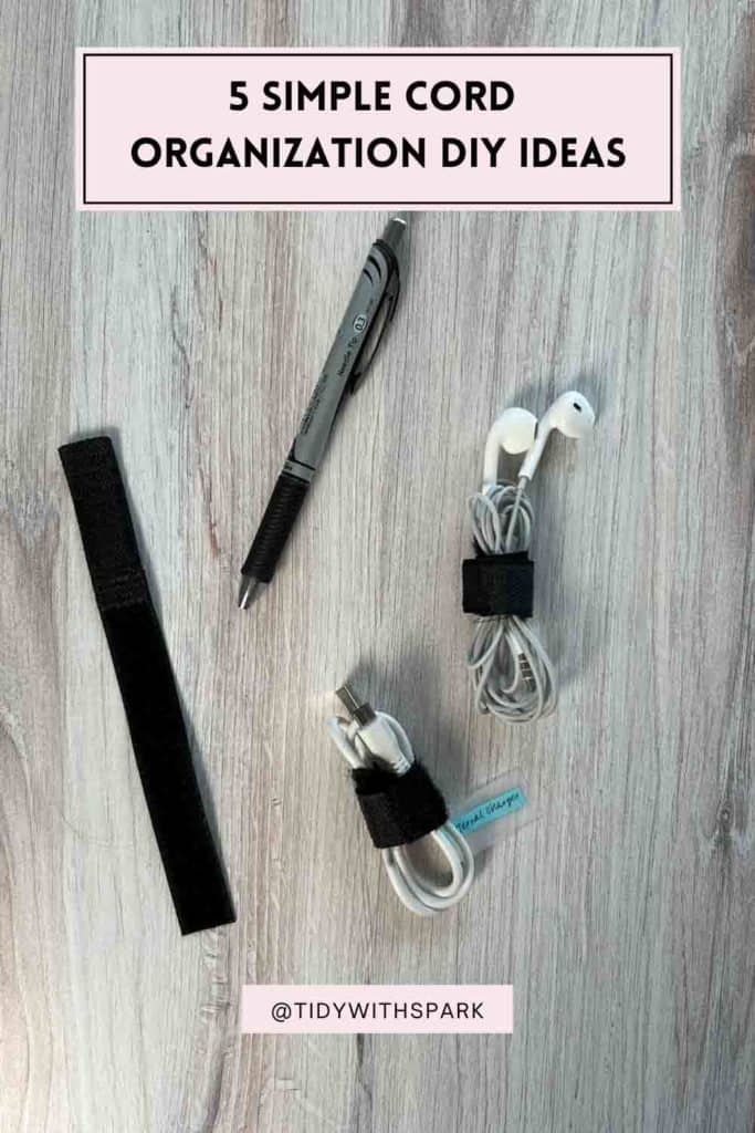 velcro fasteners 5 simple cord organization diy ideas