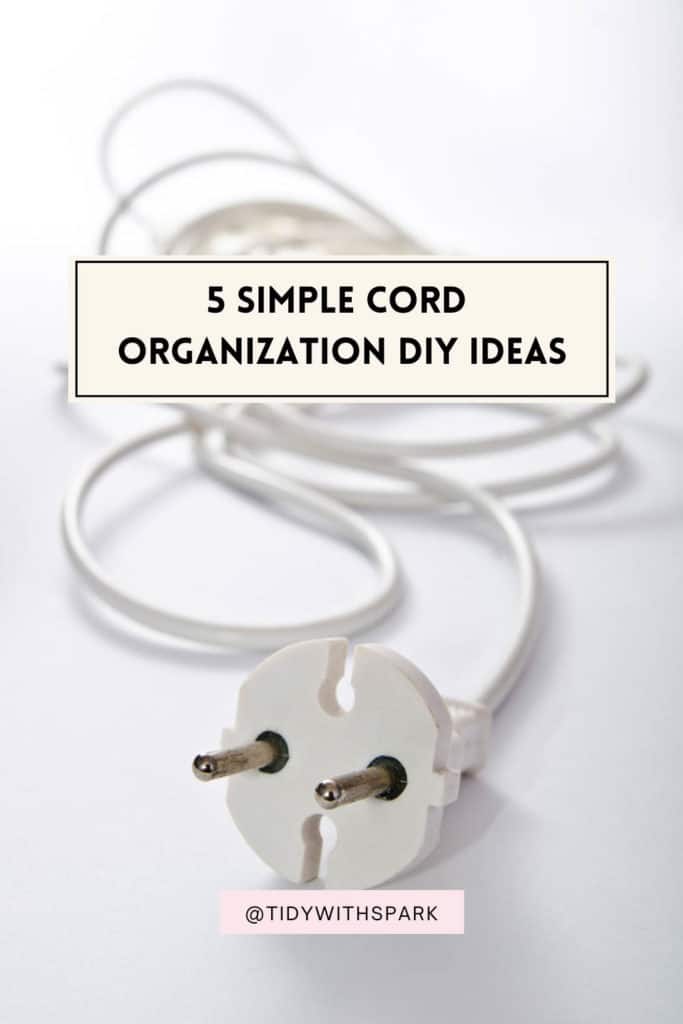 messy cords 5 simple cord organization diy ideas