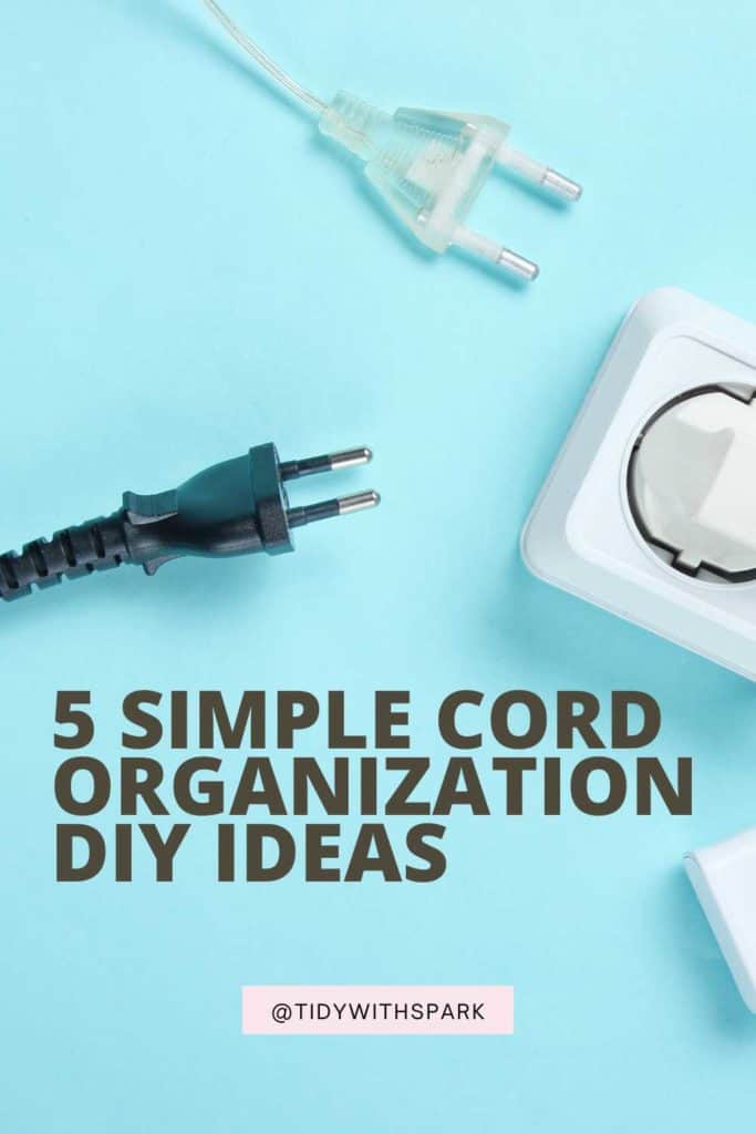 messy cords 5 simple cord organization diy ideas