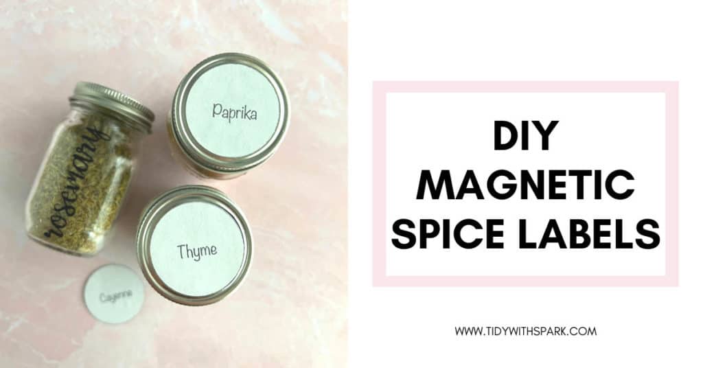 DIY Magnetic Spice Labels