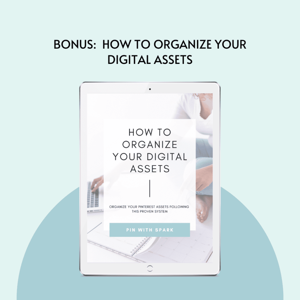 How to Organize your Digital Assets Pin with SPARK bonus