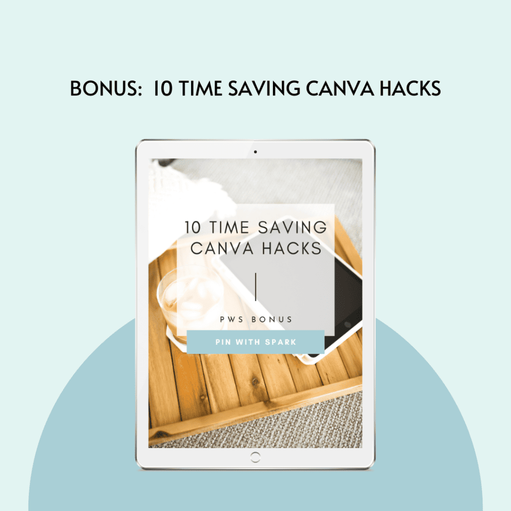 10 Time Saving Canva Hacks Pin with SPARK Bonus