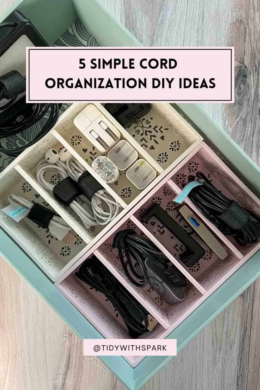 5 Simple Cord Organization DIY Ideas 10 web res