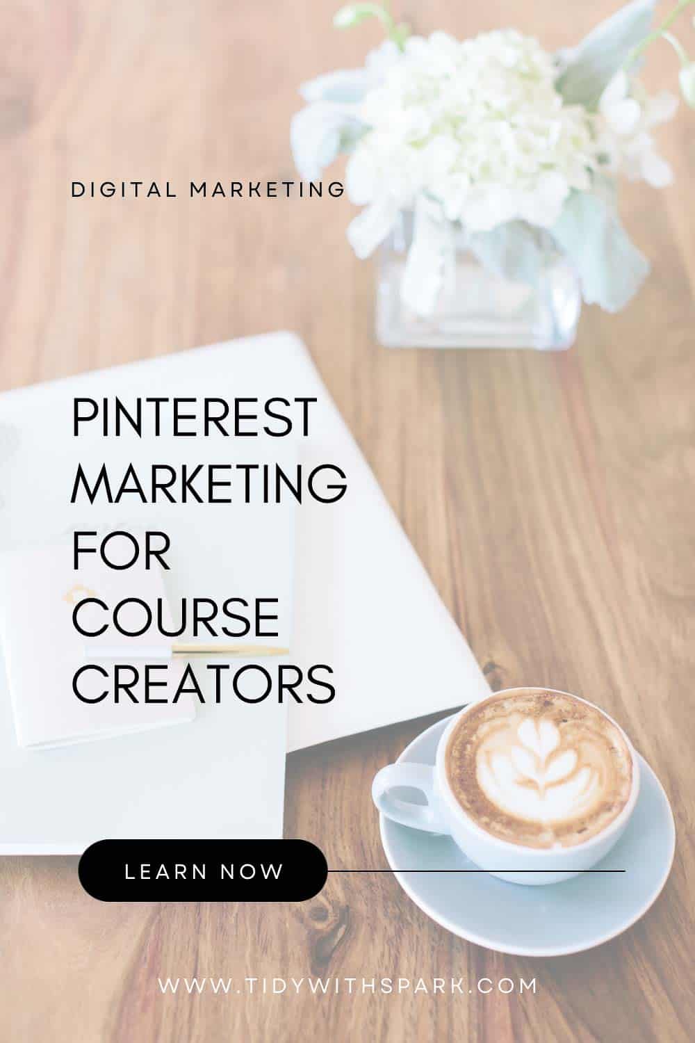 Is your ideal customer on pinterest promotional image for tidy with spark blog