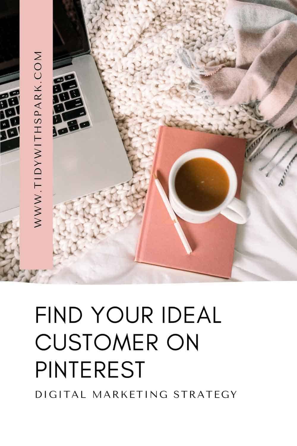 Is your ideal customer on pinterest promotional image for tidy with spark blog