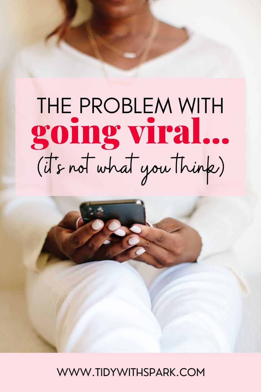 Promotional image for The fallacy of virality for tidy with spark blog