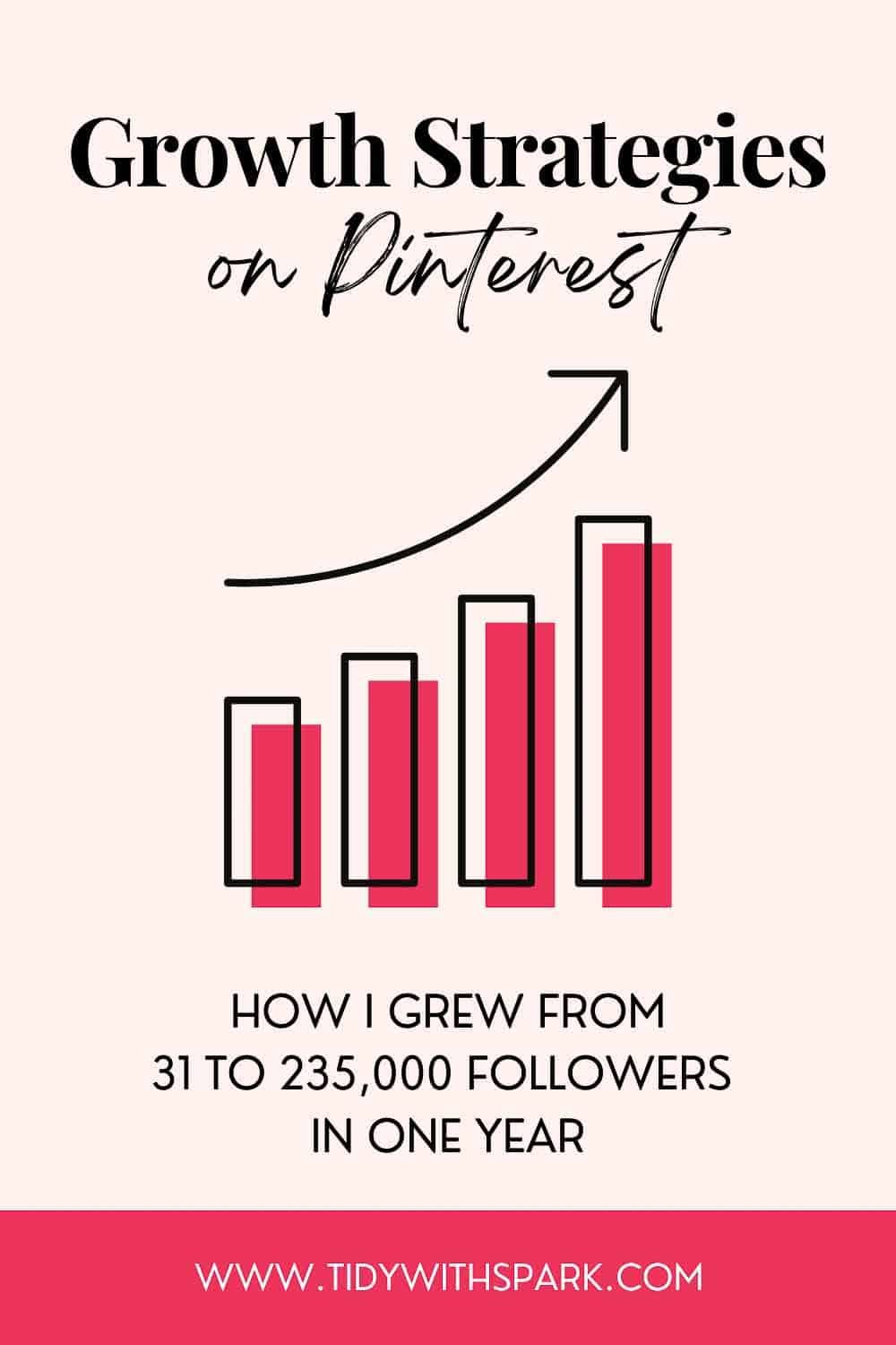 Promotional image for Getting followers on Pinterest for tidy with spark blog