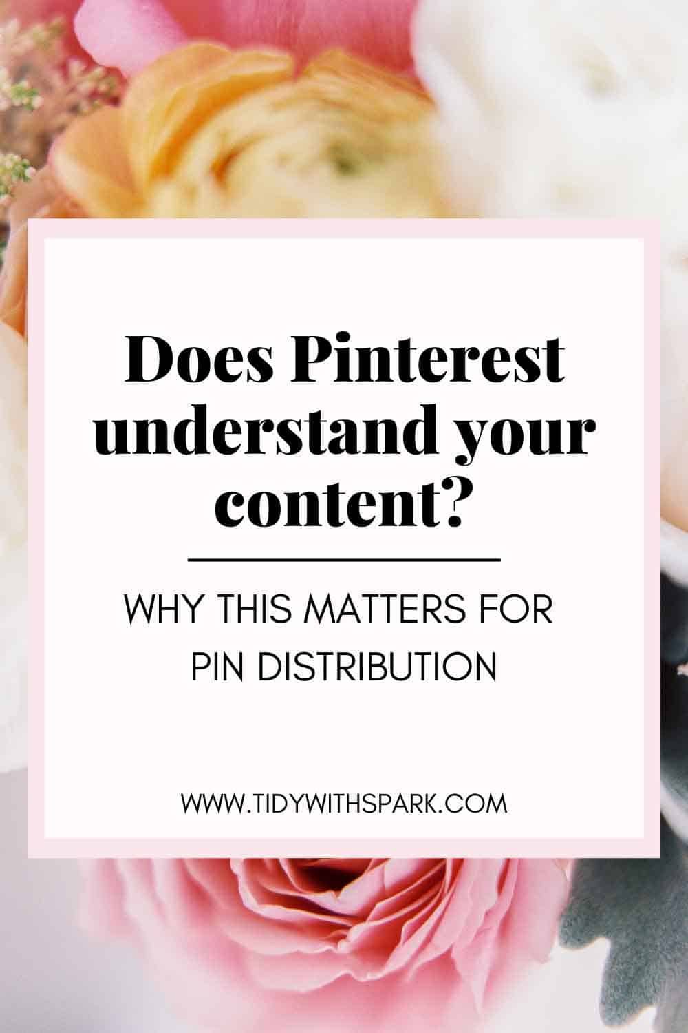 Promotional image for How to get your pin noticed on Pinterest for tidy with spark blog