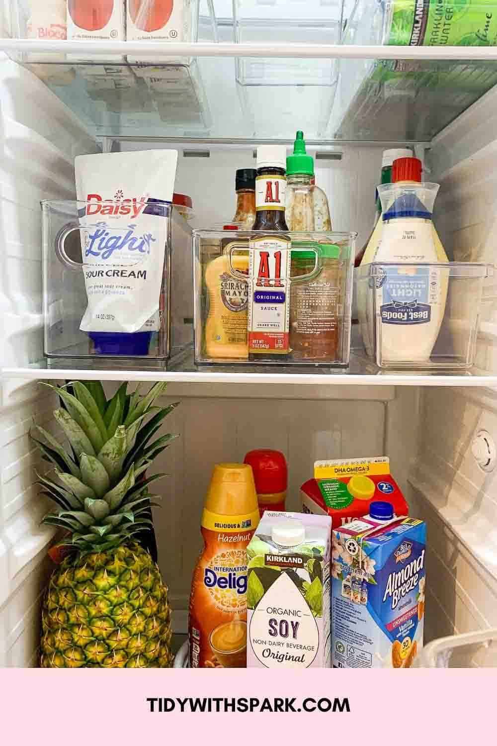 Fridge restock and organization after image