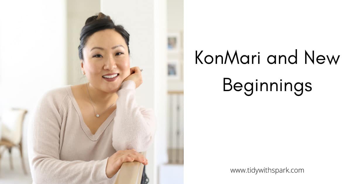 Promotional image for Tidy with SPARK Blog KonMari and New Beginnings